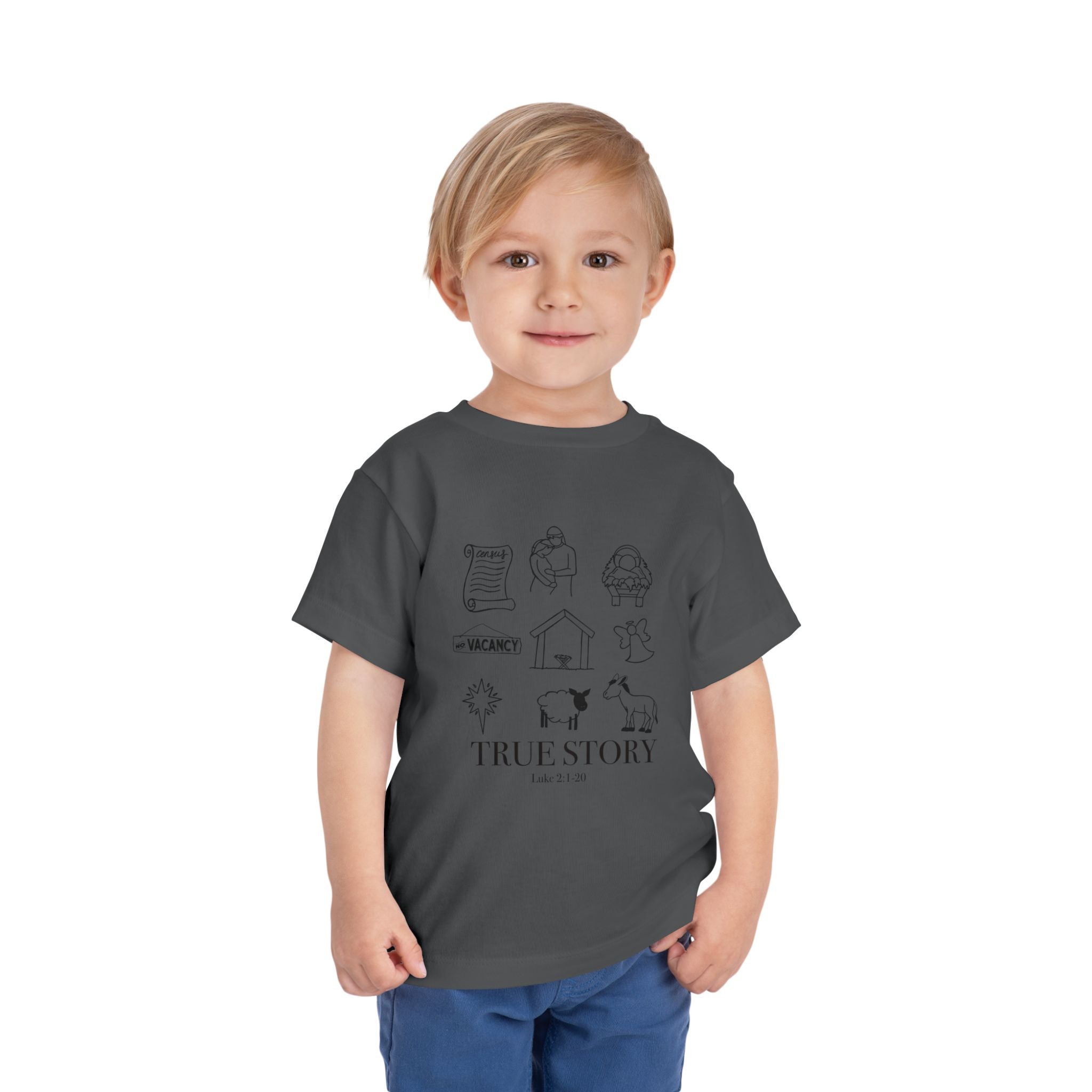 Toddler Tee - Jesus True Story Christian Kids Shirt