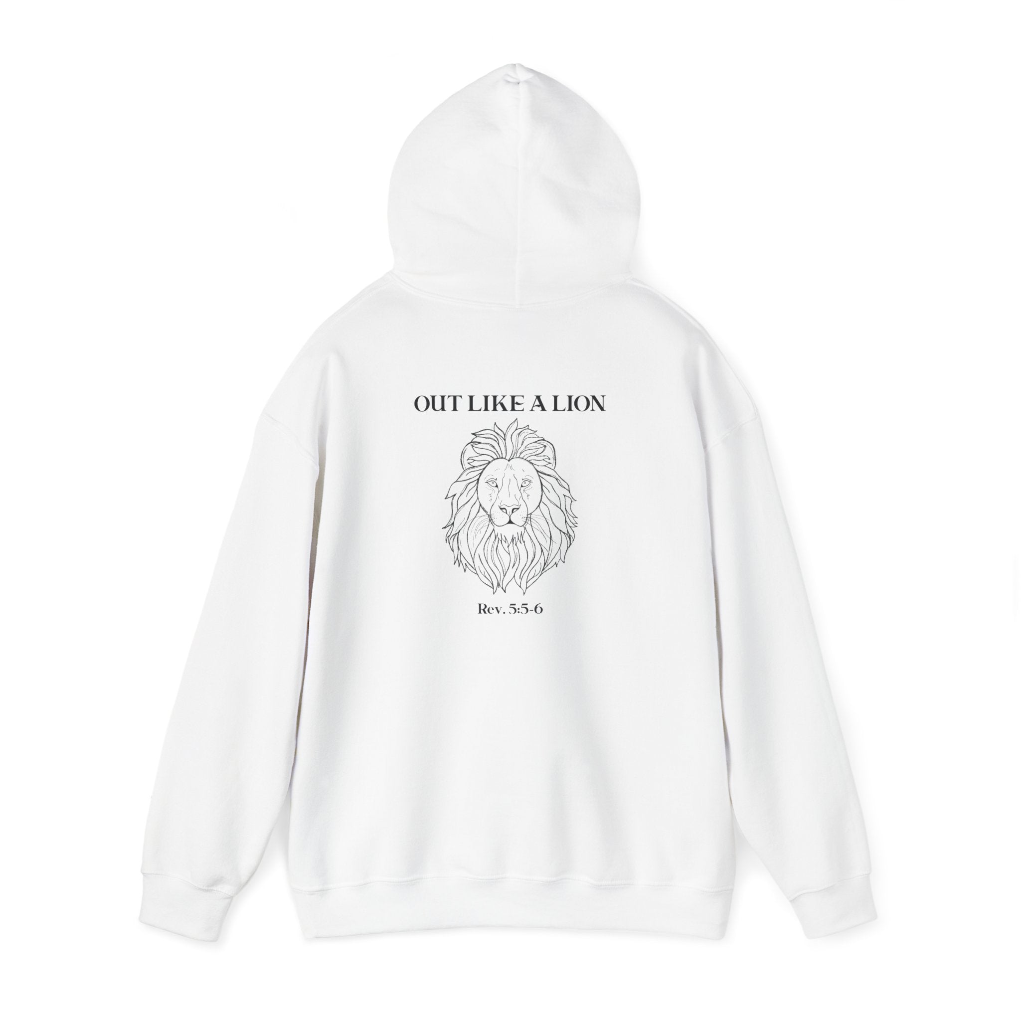 Hooded Sweatshirt IN like a lamb OUT like a lion design