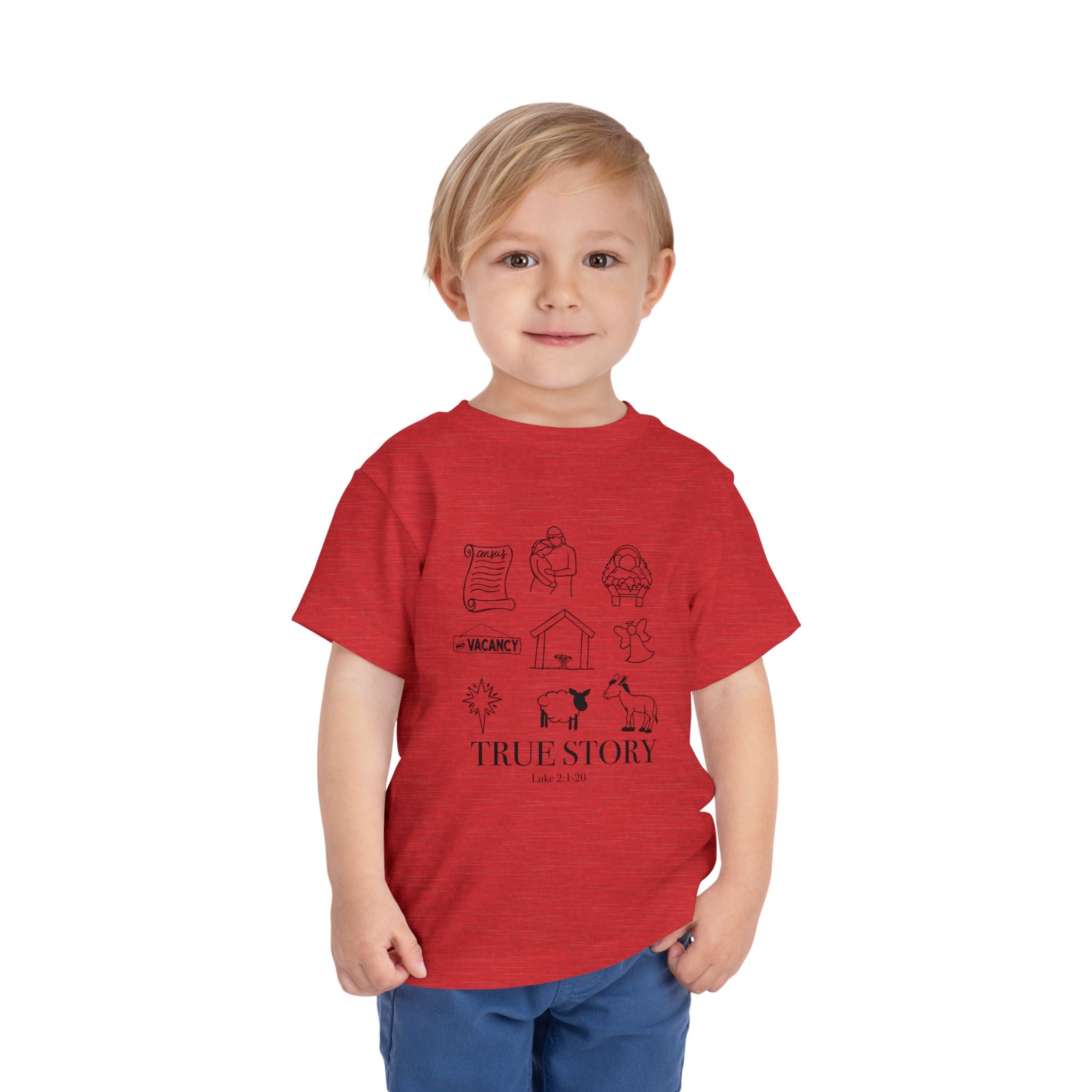 Toddler Tee - Jesus True Story Christian Kids Shirt