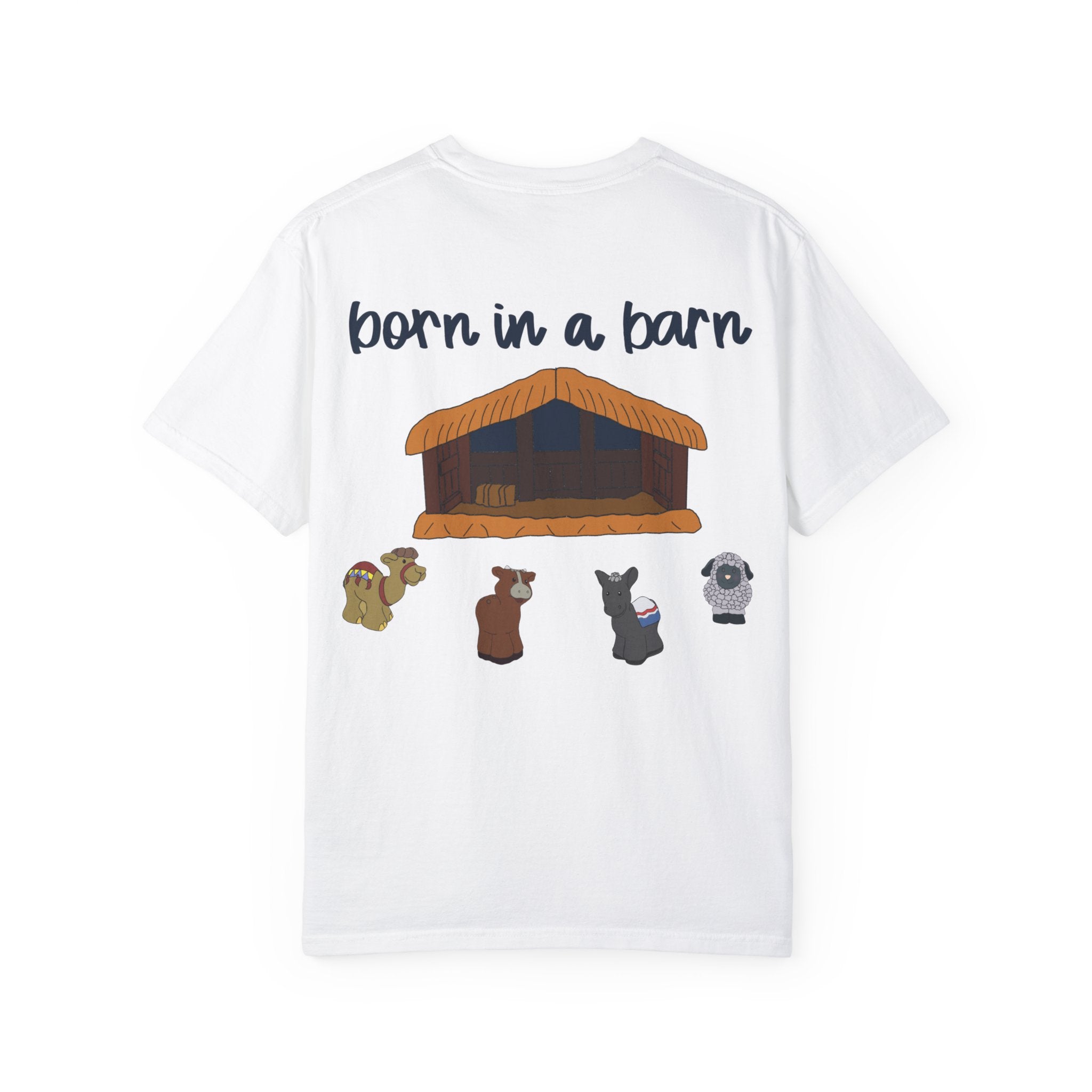 Jesus Born in a Barn Unisex T-shirt