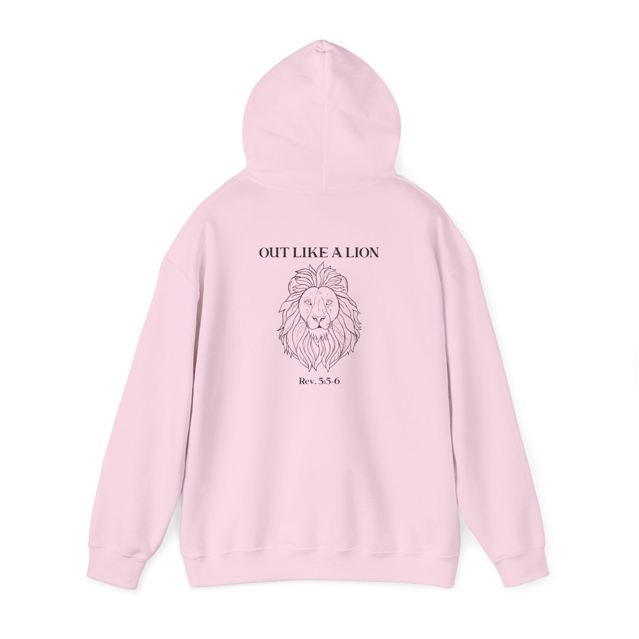 Hooded Sweatshirt IN like a lamb OUT like a lion design