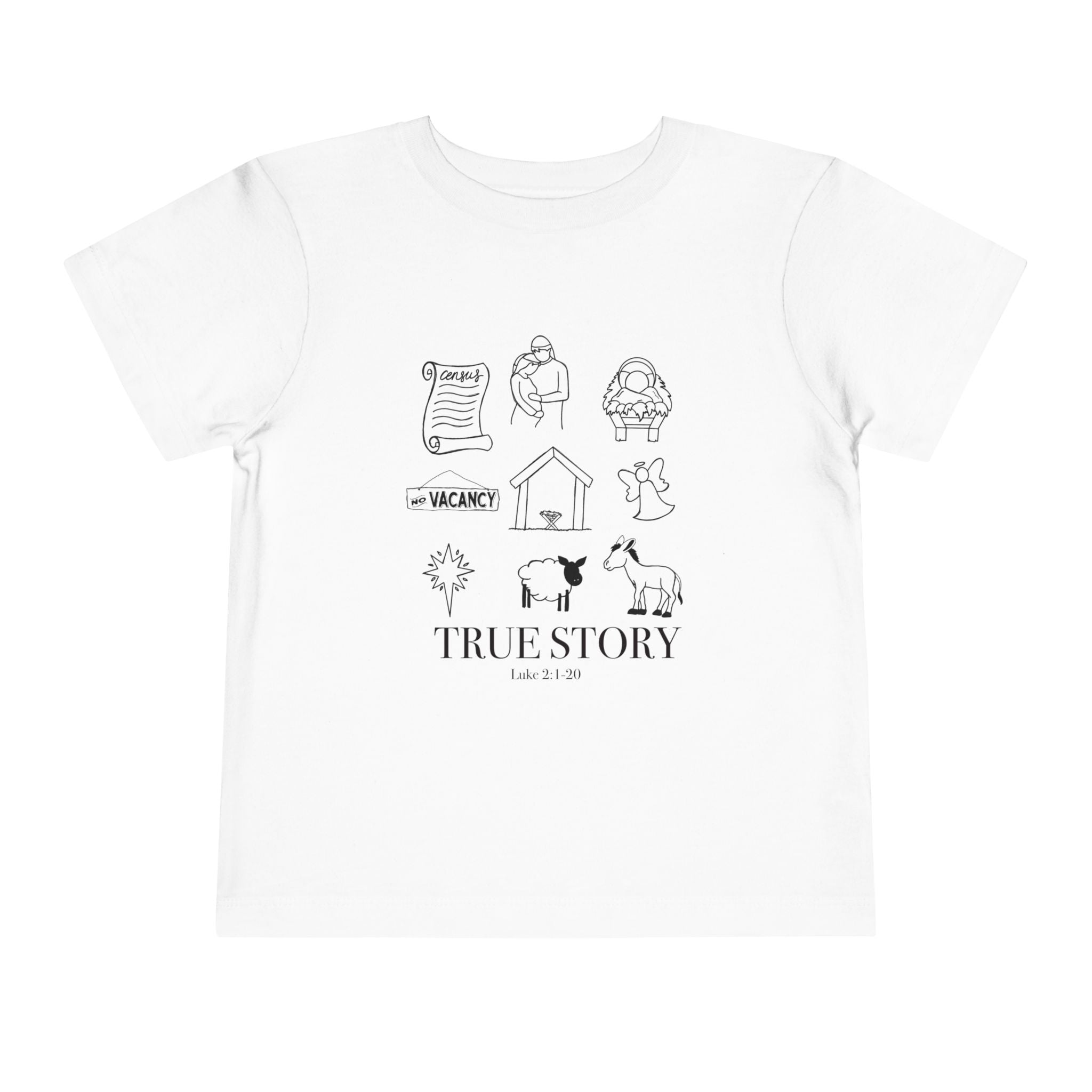 Toddler Tee - Jesus True Story Christian Kids Shirt