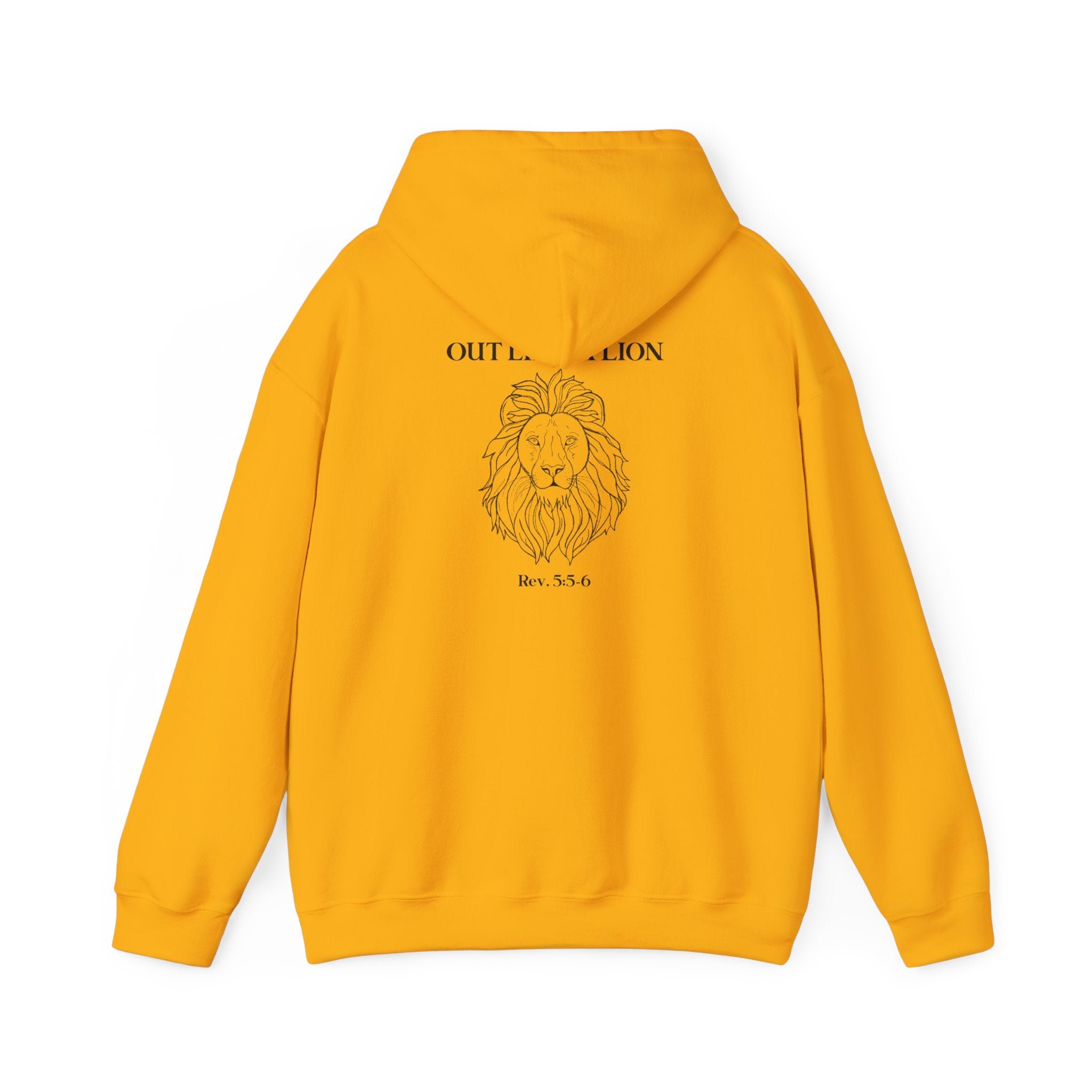 Hooded Sweatshirt IN like a lamb OUT like a lion design