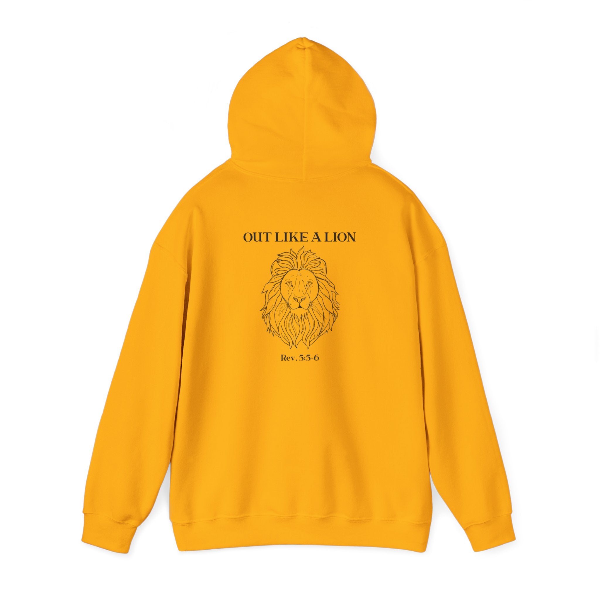 Hooded Sweatshirt IN like a lamb OUT like a lion design