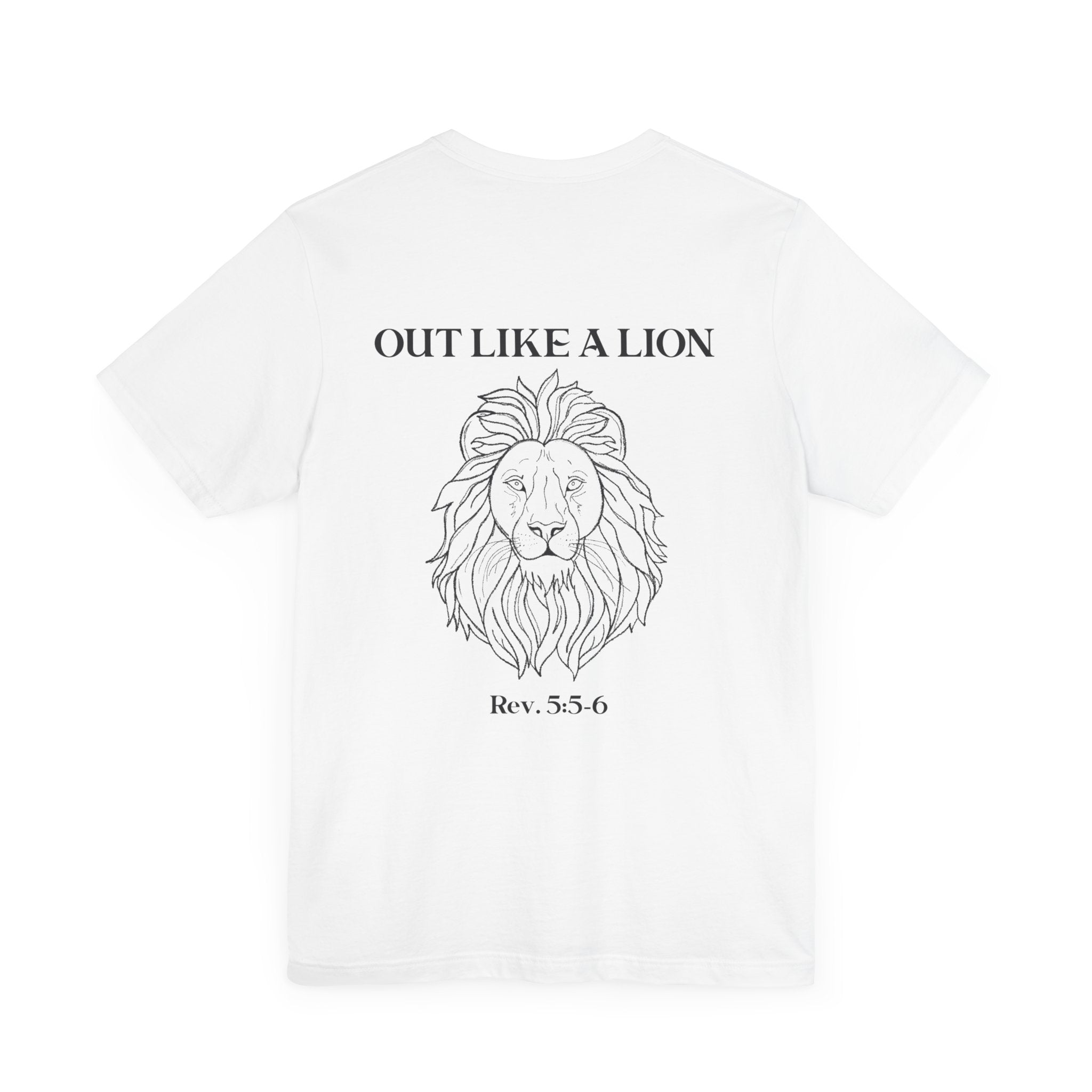 Short Sleeve Tee IN like a lamb OUT like a lion - Unisex Jersey