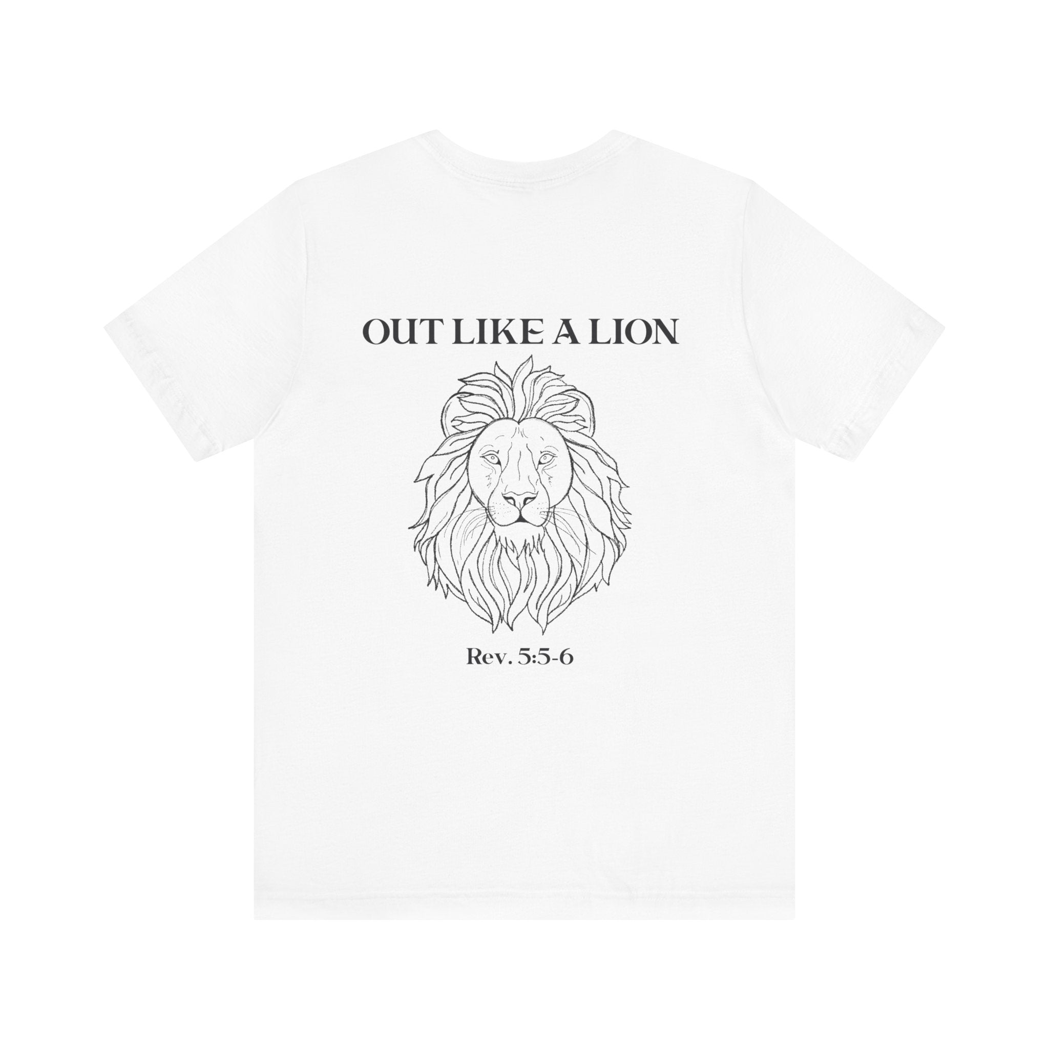 Short Sleeve Tee IN like a lamb OUT like a lion - Unisex Jersey