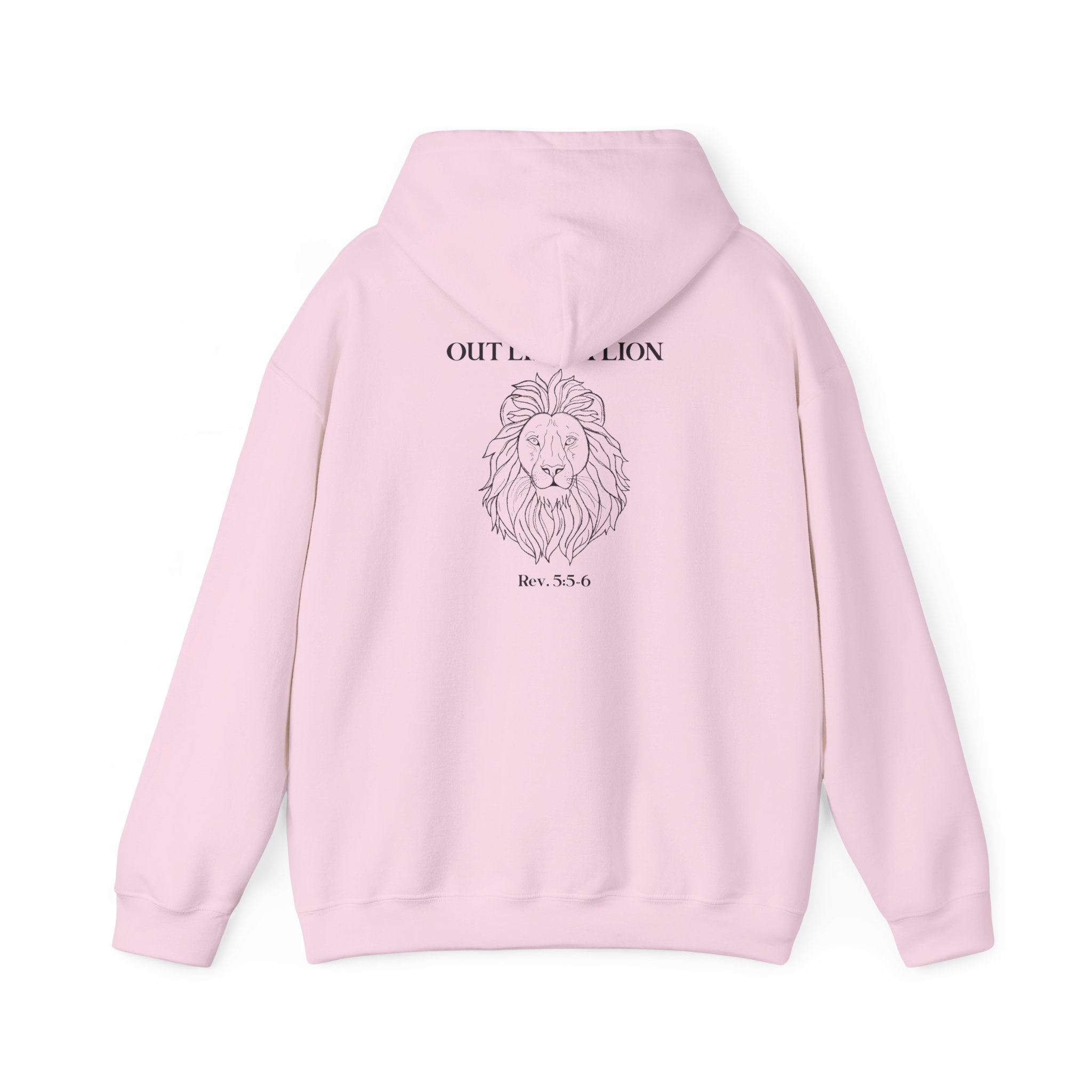 Hooded Sweatshirt IN like a lamb OUT like a lion design