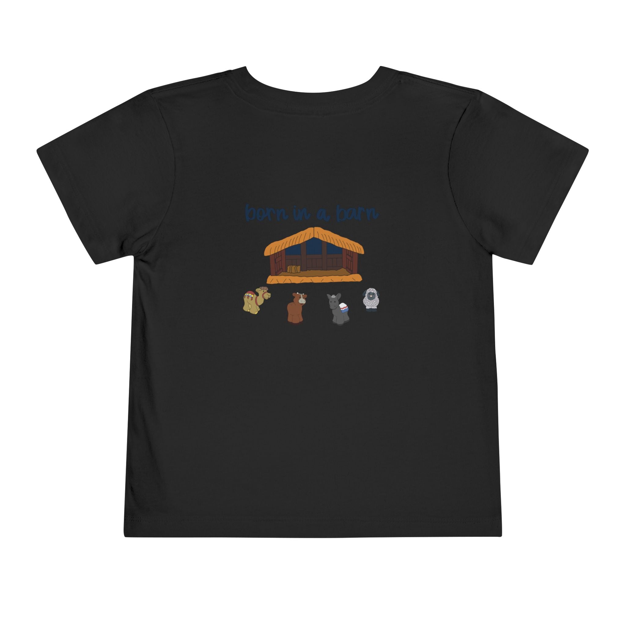 Toddler Tee - Born in a Barn Design