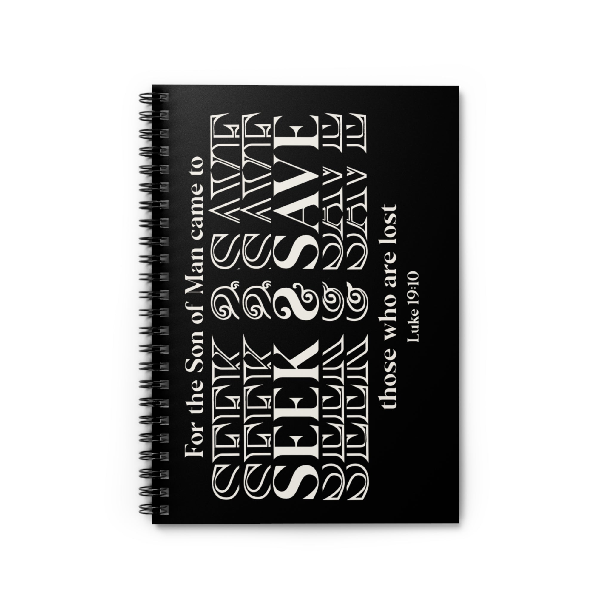 SEEK & SAVE Spiral Notebook - Ruled Line