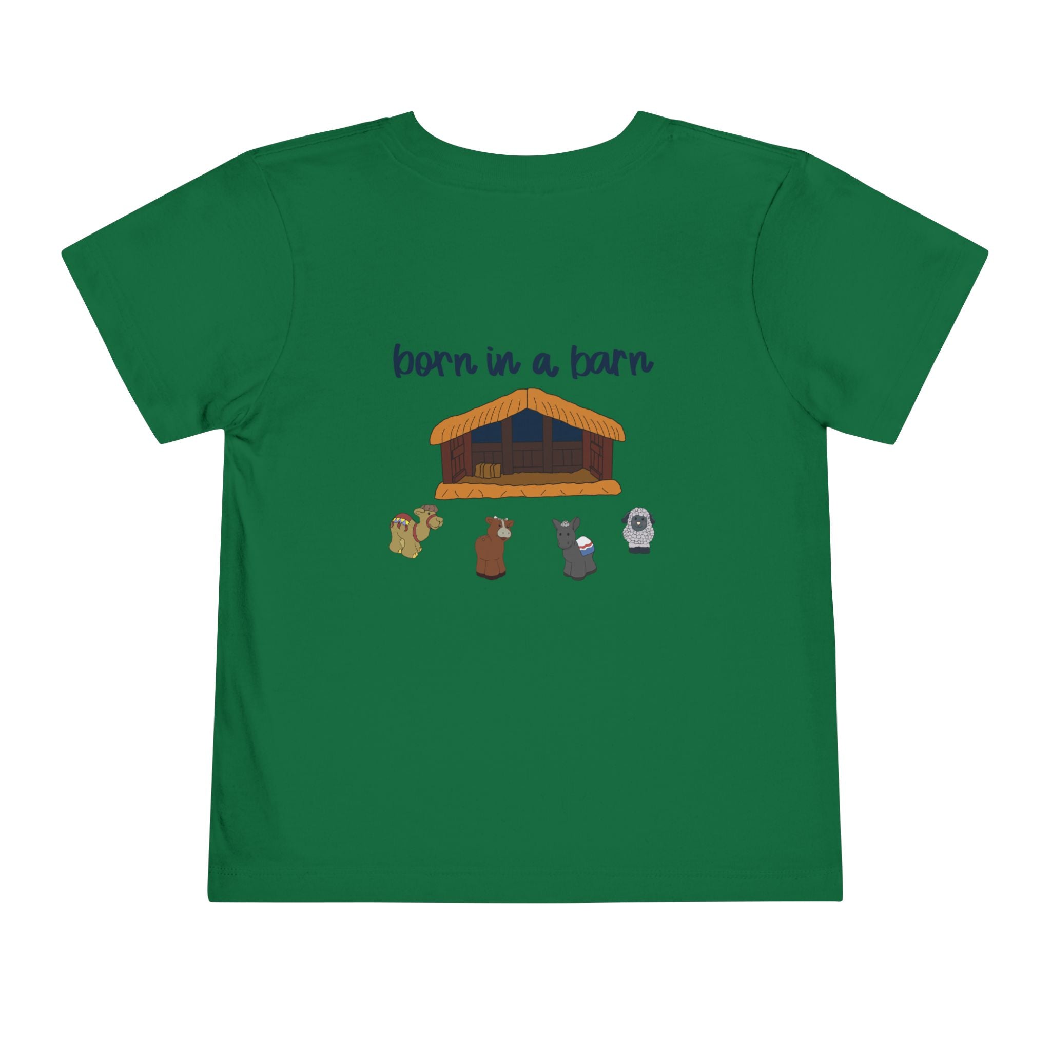 Toddler Tee - Born in a Barn Design