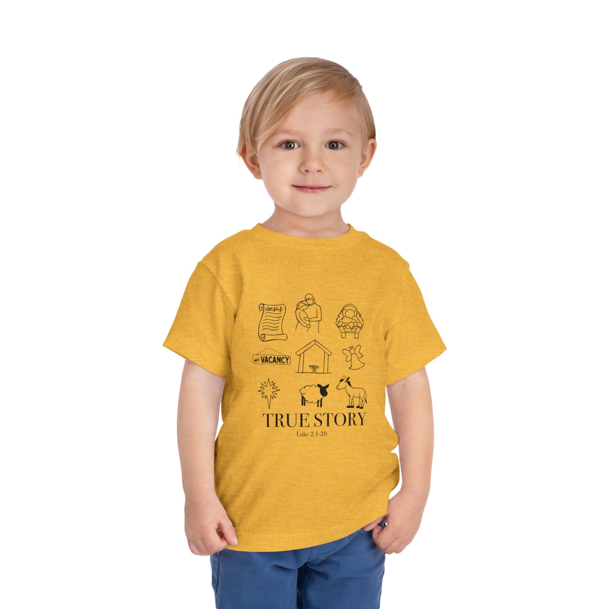 Toddler Tee - Jesus True Story Christian Kids Shirt