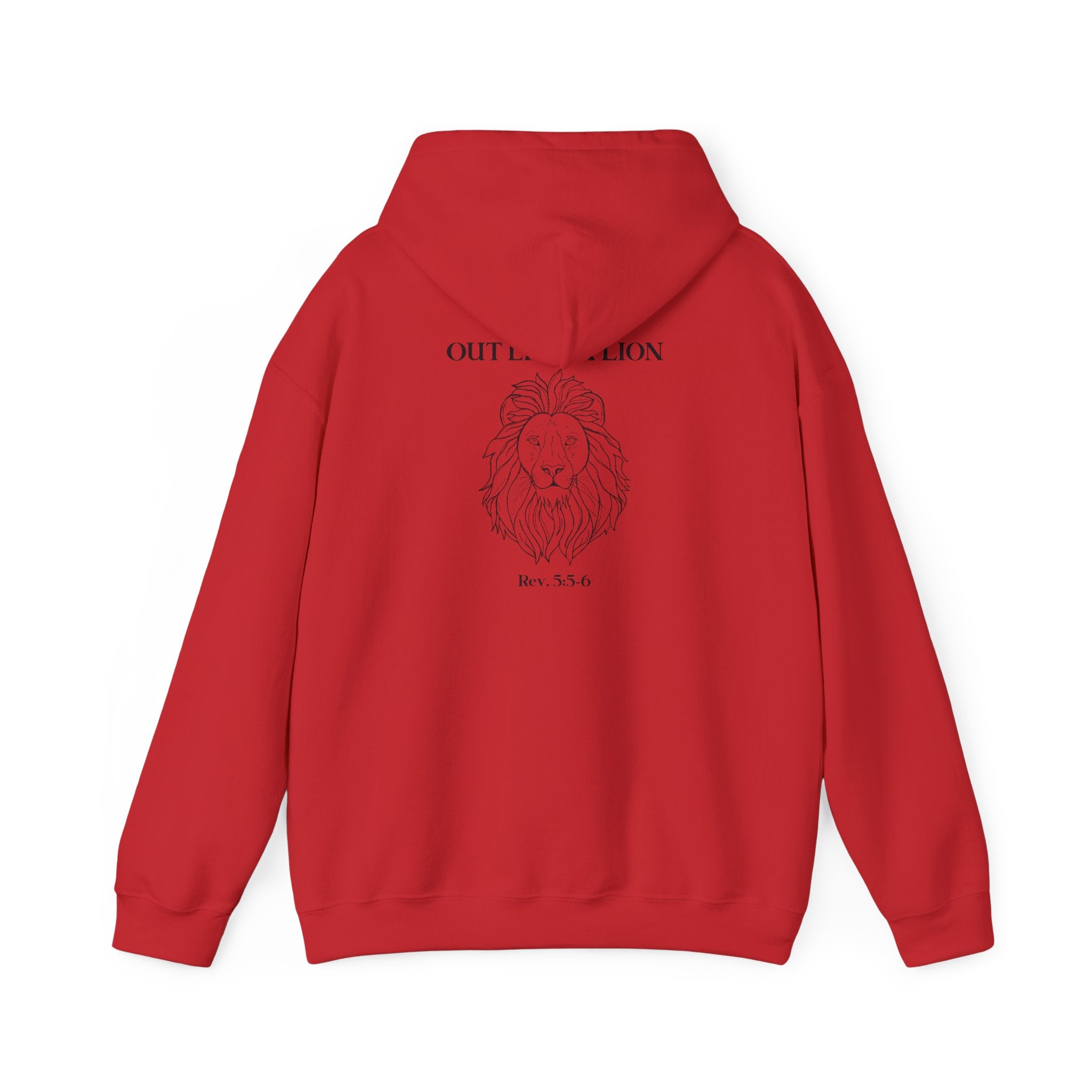 Hooded Sweatshirt IN like a lamb OUT like a lion design