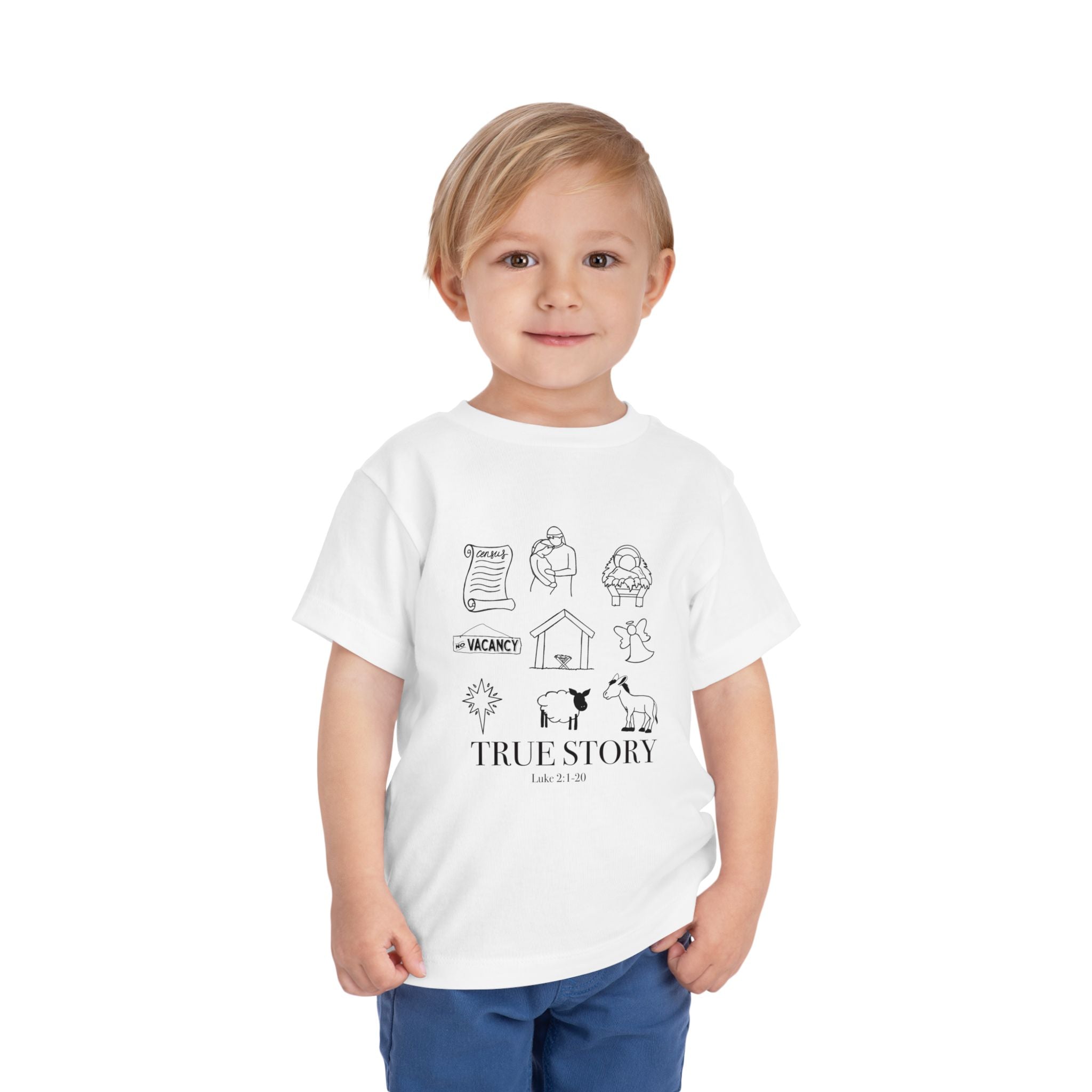 Toddler Tee - Jesus True Story Christian Kids Shirt