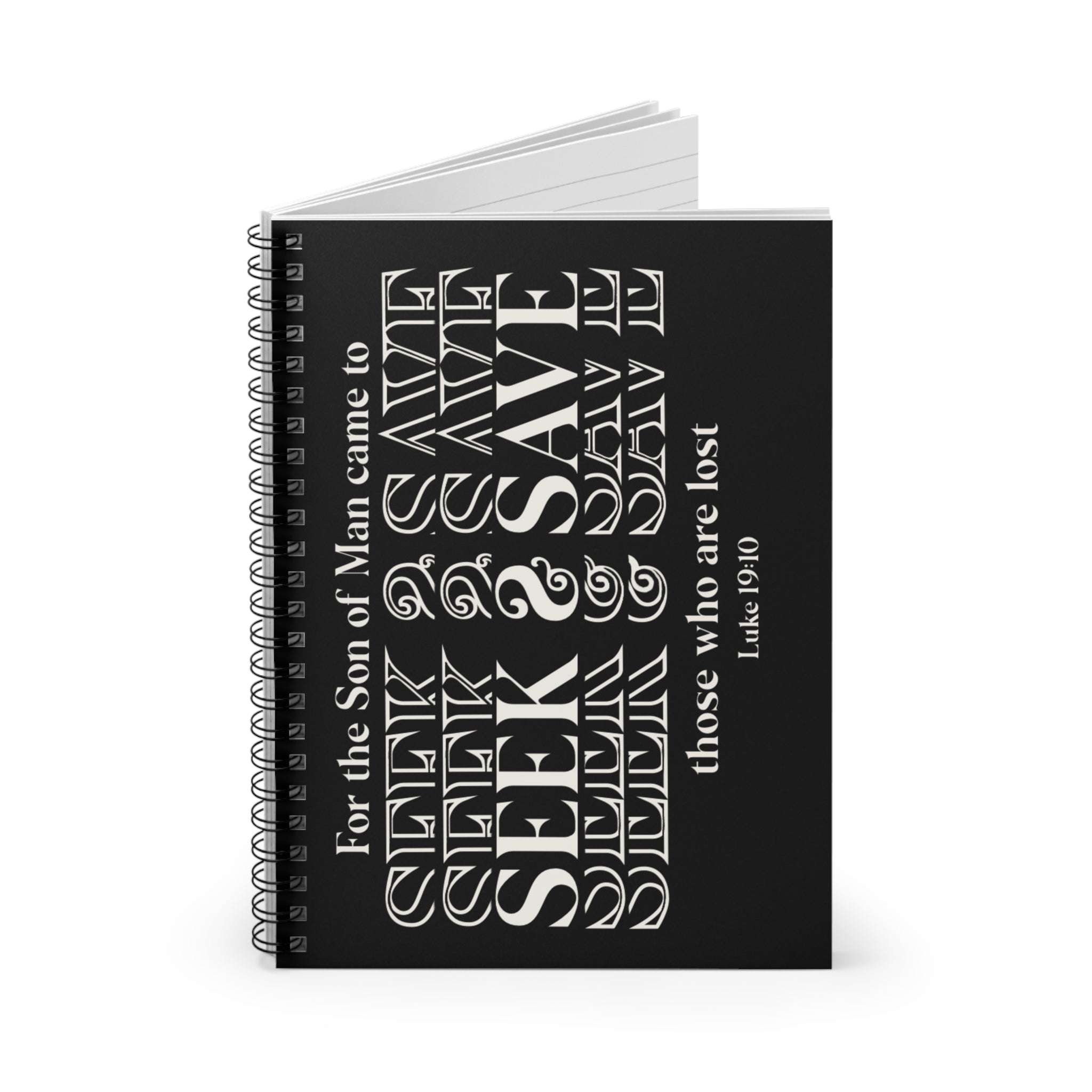 SEEK & SAVE Spiral Notebook - Ruled Line