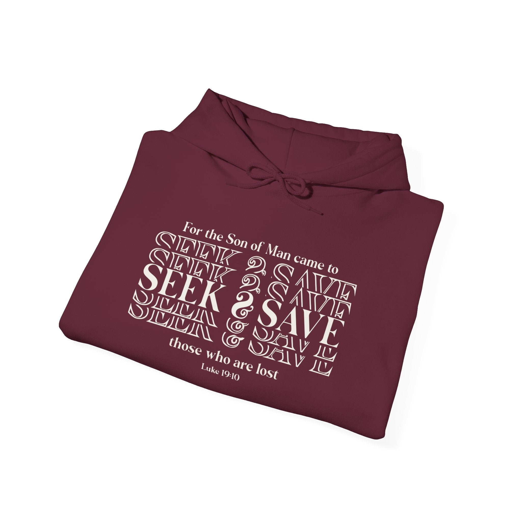 Hooded Sweatshirt - SEEK & SAVE Design