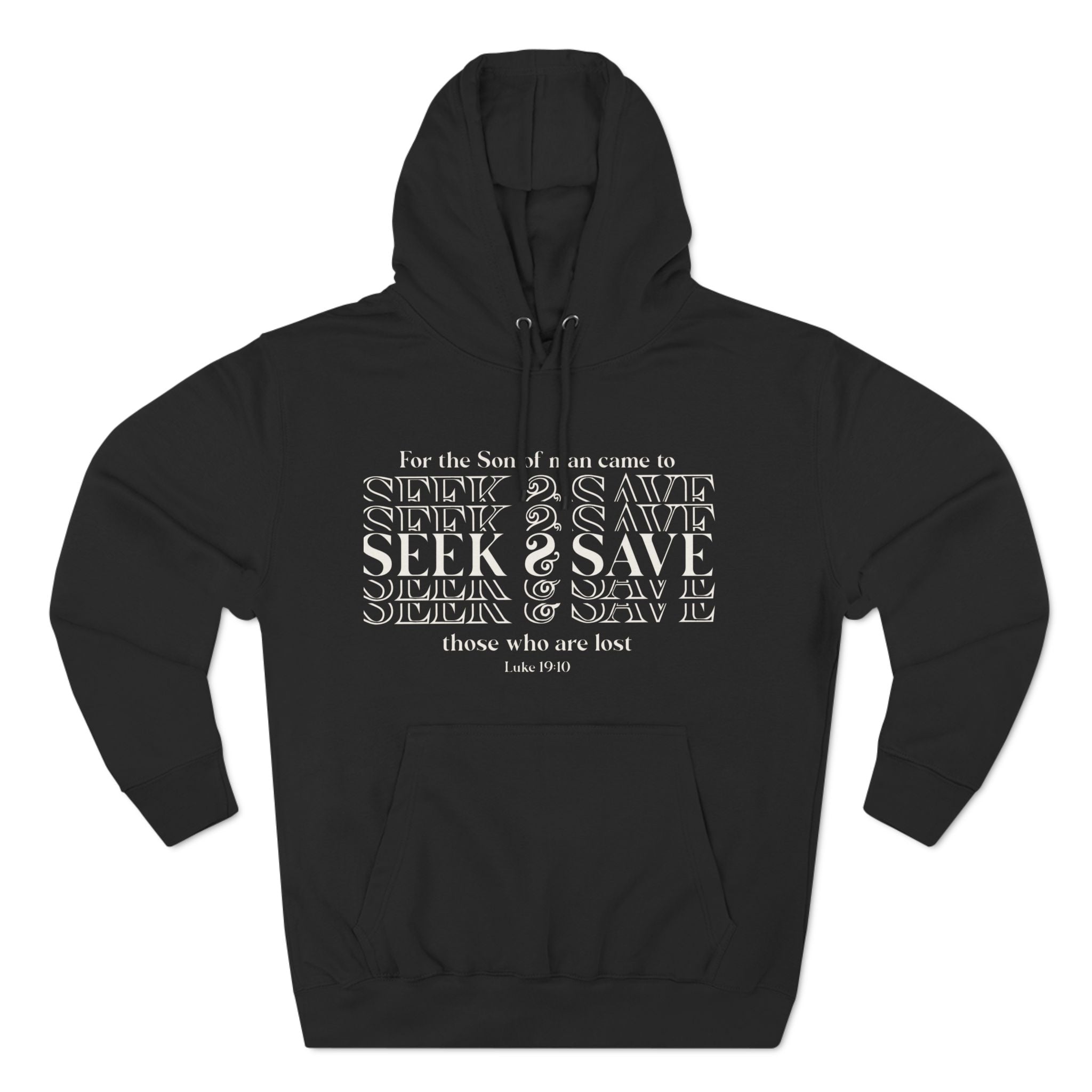 Three-Panel Fleece Hoodie