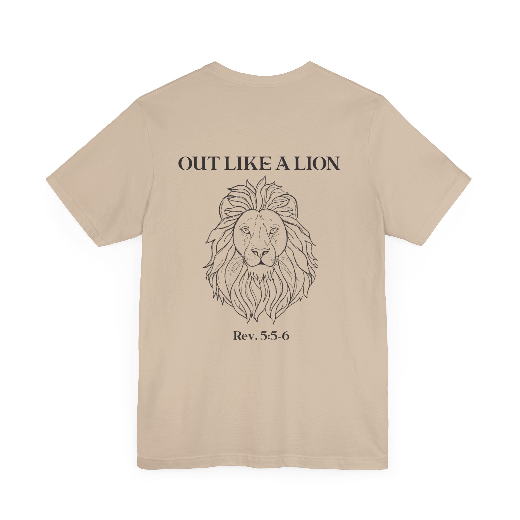 Short Sleeve Tee IN like a lamb OUT like a lion - Unisex Jersey