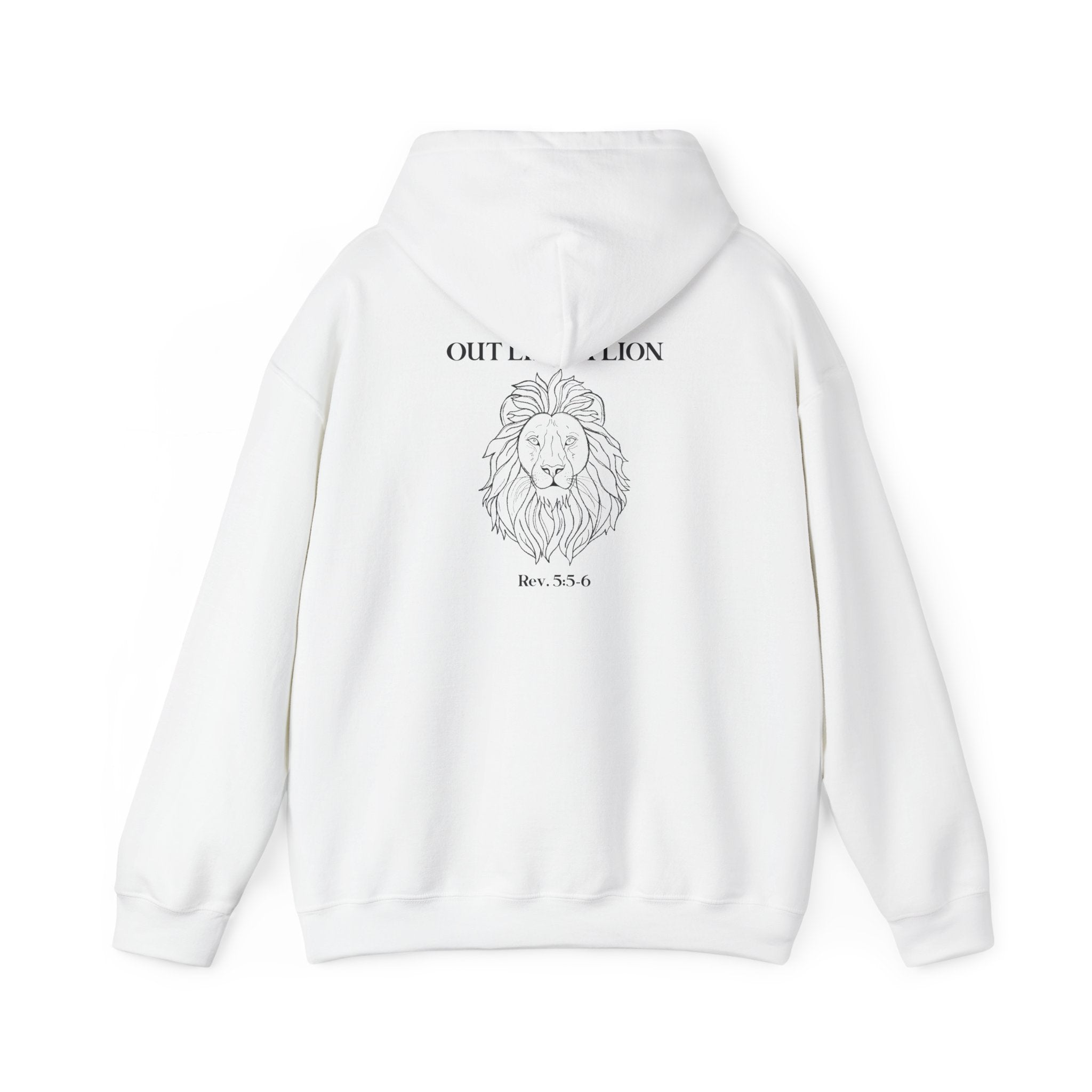 Hooded Sweatshirt IN like a lamb OUT like a lion design