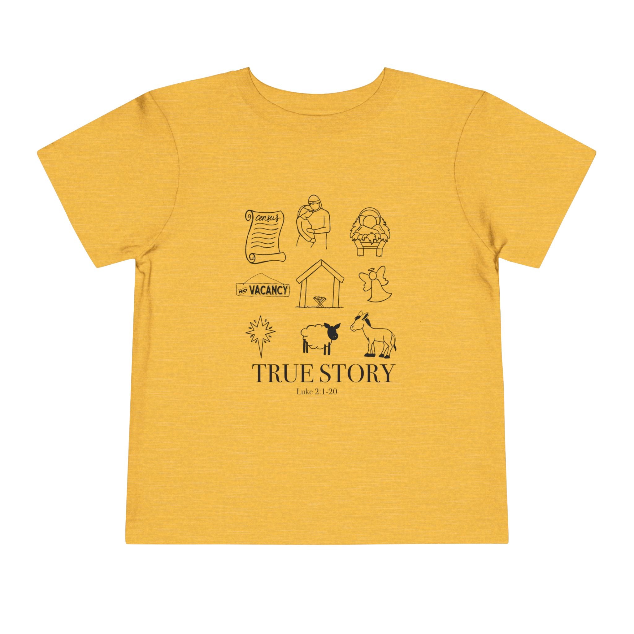 Toddler Tee - Jesus True Story Christian Kids Shirt